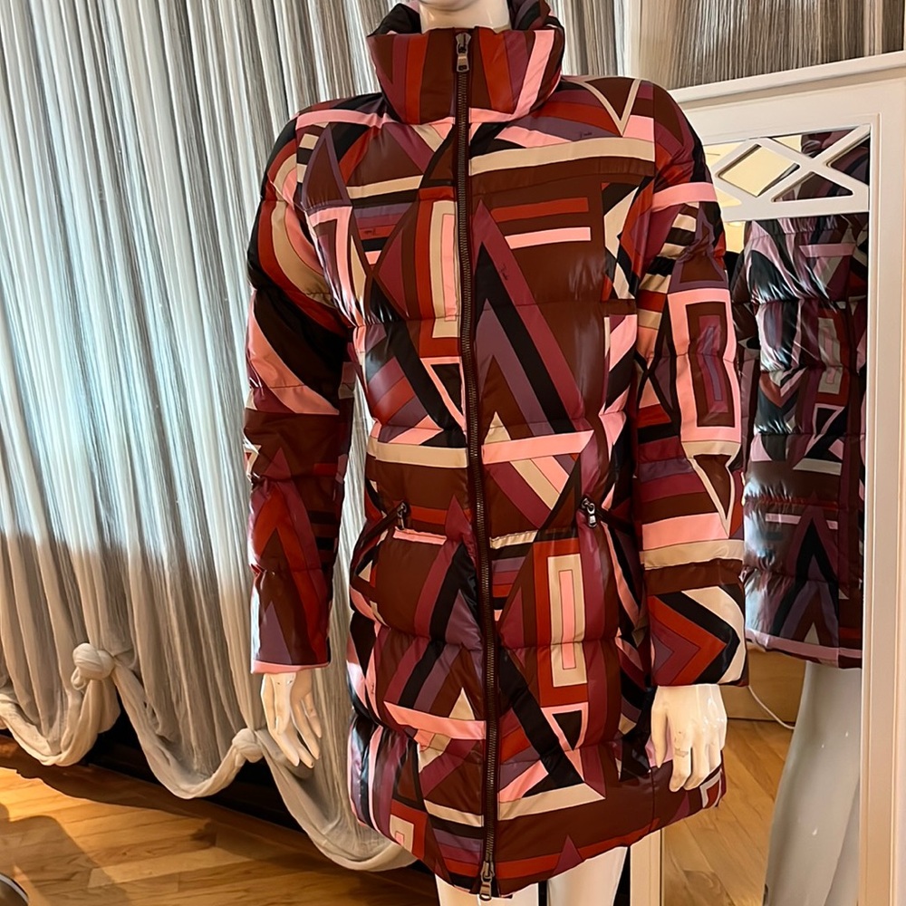 Authentic Emilio Pucci brand new with tags goose down yummy long winter coat
